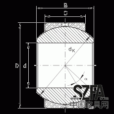 關節(jié)軸承 GE10-PB, 根據(jù) DIN ISO 12 240-1 標準，尺寸系列 K，需維護