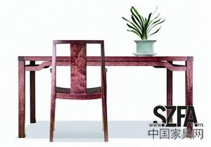 帶有明式家具特有遺韻的曲美如是系列家具參展2013年米蘭家具展。